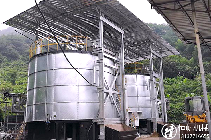 立式發酵罐(圖1) 有機肥發酵罐工作原理